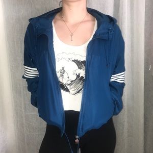 Blue Fila windbreaker